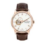 Lucien Rochat Iconic Men's Watch White Silver Made of Steel, Leather - R0421116004