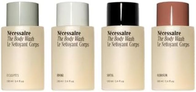 Nécessaire The Body Wash Discovery Collection. Skincare Gift Set For Women + Men. Radiance Cleanse. 4x Travel Size Skin Care Set With Vitamins + Niacinamide. 3.4 fl oz.