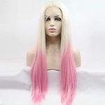 Xiweiya Long Ombre Blonde to Pink S