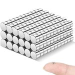 Wukong 200Pcs 3x2mm Strong Refrigerator Magnets, Multi-Use Board Magnets Office Magnets Durable Magnets for Fridge/Whiteboard/Map/Screen, 3x2mm-200P