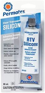 Permatex 59103 Clear RTV Silicone Adhesive Sealant 66BR, 80mL