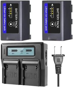 BM Premium 2 Pack BP-A30 Batteries and Dual Bay Battery Charger for Canon EOS C70, EOS C200, C200B, C220B, EOS C300 Mark II, C300 Mark III, EOS C500 Mark II, XF605, XF705 Cameras