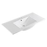 Bellaterra Home 304818S Single Sink Ceramic Top, 48 Inches