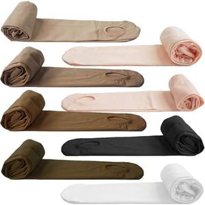 DANCEYOU Girls Ballet Tights Women Dance Stockings Skin Tone Convertible/Footed Opaque Tights for Toddler, Kids and Women Tan M