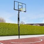 FORZA Basketball Post & Hoop [Socketed] | Adjustable Basketball Net & Hoop | Outdoor Basketball Hoop & Post System | Basketball Hoop and Stand | Basketball Hoop Outdoor (152cm x 88cm Backboard)