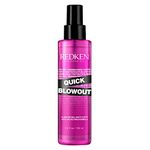 Redken Quick Blowout Heat Protection Spray for All Hair Types | Reduces blow dry time | Blowdry spray,125ml.