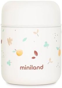 Miniland Thermos Mini Valencia 280ml. Thermos pour aliments pour bébés, avec double couche d'acier qui maintient la température des aliments pendant des heures