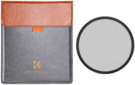 K&F Concept X PRO 95mm Black Diffusion 1/4 & CPL 2-in-1 Filter 36 Multi-Coatings Black Diffusion Mist 1/4 & Polarizing Filter Effect for Camera Lens