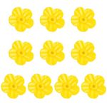 Bird Feeders 10 Pcs Hummingbird Feeder Replacement Flowers, Hummingbird Feeder Parts Replacement Parts Feeding Ports Bee Guards For Outdoor Hummingbird Feeder Hanging Feeder(Yellow)