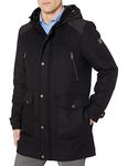 Kenneth Cole New York Men's Parka, Deep Black, Medium