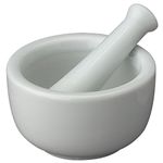 HIC Brands that Cook 2-1/2-Inch Porcelain Mortar and Pestle, White