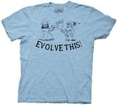 Ripple Junction Paul Movie, Evolve This uni-Sex T-Shirt, XL Blue