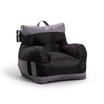 Big Joe Dorm Bean Bag Chair, Two Tone Black