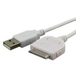 USB Data Cable for Apple iPod classic, touch (1st, 2nd & 4th generations), (4th & 5th generations), w/ video, nano (1st, 2nd, 3rd, 4th, 5th generations), mini, photo, U2 Special Edition/ iPad/ iPhone