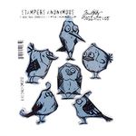 Stampers Anonymous CMS-212 Tim Holtz Cling Rubber Bird Crazy Stamp Set, 7 X 8.5