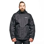 Berghaus Men's RG Alpha 3-in-1 Waterproof Jacket with Removable Fleece | Extra Comfort | Lightweight Coat, Black, XL