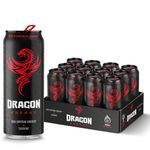 Dragon Original Energy Drink, High Caffeine Content & Taurine, BVITS* B3, B5, B6 & B12, Proudly British, 100% Recyclable 12 x 500 ml Cans