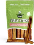 Pasture Paws Bully Sticks for Dogs | Long-Lasting All Natural Dog Chew Sticks | Fully Digestible Low Odor Bully Sticks | Dental Health Support Dog Treats Sticks