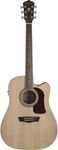 Washburn HD10SCE-O Heritage 10 Series Acoustic Cutaway Guitar, Natural