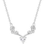 GIVA 925 Silver Deer Heart Zircon Necklace| Necklace to Gift Women & Girls | With Certificate of Authenticity and 925 Stamp | 6 Months Warranty*