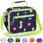 Homtibrm Insulated Lunch Bag, Kids Lunch Cool Bag with Adjustable Strap, Waterproof Lunch Box Bag for Adults Kids Boys Girls Work School Picnic