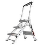 Little Giant Ladders, Safety Step, 3-Step, 3 Foot, Step Stool, Aluminum, Type 1A, 300 lbs Weight Rating, (10310BA)