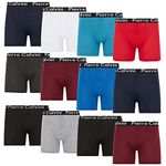 Pierre Calvini (6/12-Pack Mens Boxers with Elastic Waistband | Men's Button Fly Boxer Shorts in Stretch Fit Design | Breathable Mens Underwear Suitable for Any Occasion | Mens Boxers Shorts Multipack