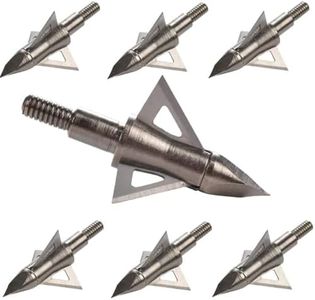 Archery Hunting Broadheads, Razor Arrowheads with 3 Sharp Blades and Standard Screw-in Replaceable for Compound Recurve Bow Arrows Crossbow Bolts (12)