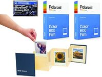 Impossible/Polaroid Instant Color Film for Polaroid 600 and Polaroid Originals OneStep Cameras - 2 Pack - with Instant Memories Album and Microfiber Cloth