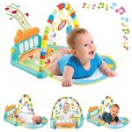 AYURBOT® Multi-Function ABS High Grade Plastic Piano Baby Gym and Fitness Rack | Musical Baby Gyms Baby Play Padded Mat for Newborn Baby | Suitable for 0-48 Months Old Baby (Multicolor)