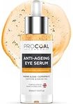 NEW Anti-ageing Eye Serum 30ml by Procoal - Eye Cream Anti Aging, Puffiness, Under Eye Circles & Wrinkles with Marine Algae, Caffeine & Green Tea, Vegan, Made in UK