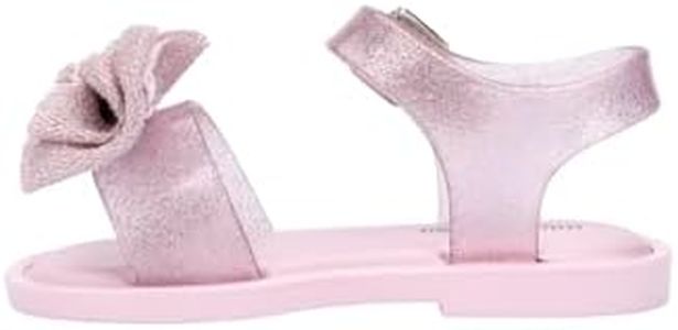 mini melissa Mar Sandal Sweet for Babies, Glitter Pink, 9