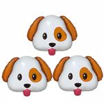 Puppy Dog Emoticon bag Balloon 3pcs 28Inch/Puppy Dog Head Balloons/Dog Birthday Balloon/Halloween Decoration Balloons/Adopt Puppy/Kids Party Decoration/Animal Party/Baby Showers/Spoof Theme Party