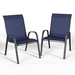 VONZOY Patio Dining Chairs Set of 2