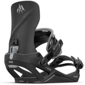 JONES Mercury Fase Snowboard Bindings – All-Mountain Freeride Performance with Responsive Control - Size L - Stealth Black