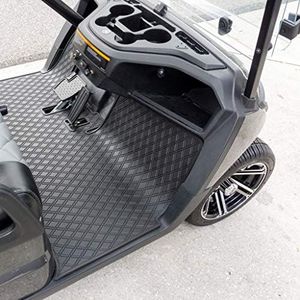Xtreme Mats Golf Cart Floor Mat Compatible with Yamaha Drive2, Full Coverage Golf Cart Floor Liner Mat - Fits Yamaha Drive2 Models Only (2017-2023) & UMAX Rally 4x4 - All Black