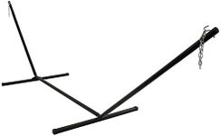 Sunnydaze Steel Hammock Stand - 400-Pound Capacity - 15-Foot -Black Powder-Coated Finish