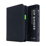 Vault X 4 Pocket Zip Binder, 160 Cards, Exo-Tec Material, 20 Side-Loading Pages (Black)