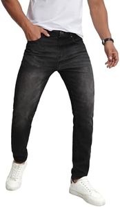 TEGIAS Mens Slim Fit Stretch Jeans Classic Comfort Regular Fit