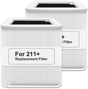 Myareds 2 Pack 211+ Replacement Filter Compatible with 211 Air Puri-Fier, Activated Carbon 211 Filter