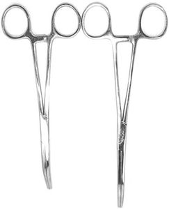 SURGICAL ONLINE 2pc Fishing Set 8" + 10" Curved Hemostat Forceps Locking Clamps Stainless