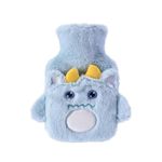 COSKIRA 1000ML Cartoon Hot Cold Pack for Pain Hot Water Bottle with Cover, Large Hot Water Bag and Soft Cover, Ideal for Pain Relief, Bag for Pain Relief, Neck and Shoulders, Feet Warmer, Menstrual -1