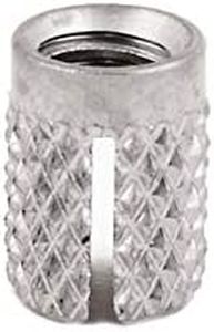 E-Z LOK Threaded Insert for Plastic Flush Stainless Steel Thread Inserts 10-32 Pack of 5