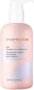 Evereden Kids Shampoo and Conditioner 2-in-1: Cool Peach, 8.5 fl oz. | Clean, Vegan, & Gentle Care for Kids | Toddler Shampoo and Conditioner for Healthy Scalp & Hair | Age 4+