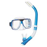 TUSA Sport Adult Liberator Mask and Snorkel Combo, Clear Blue