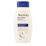 Aveeno Skin Relief Body Wash with a Gentle Coconut Scent & Triple Oat Formula, Daily Cleanser for Sensitive Skin Leaves Itchy, Dry Skin Feeling Soothed & Moisturized, Soap-Free, 532 mL