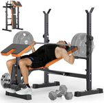 YOLEO 6 in 1 Weight Bench Set for H