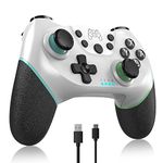 Wireless Switch Controller for Nintendo,Pro Controller Compatible with Nintendo Switch/OLED/Lite,Remote Gamepad with Joystick/Gyro&Gravity Sensor,Dual shock/Adjustable Turbo Vibration,Wake-Up Function