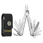 Leatherman Rebar Stainless Steel Full Size Multitool | Closed Length: 10.16 cm | 17 in 1 Functional Tools with Nylon Sheath | Weight: 189.94 g, Width: 2.99 cm 25 Years Warranty | DYI