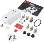 StewMac Sun Fuzz DIY Electric Guitar Pedal Kit, With White Enclosure, Inspired By Analogman Sun Face (12252-W)